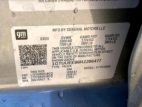 Used 2024 GMC Sierra 1500 AT4 w/ Technology Package image 34