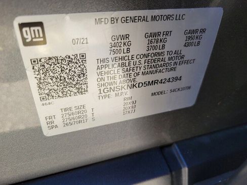 Used 2021 Chevrolet Tahoe LT image 37