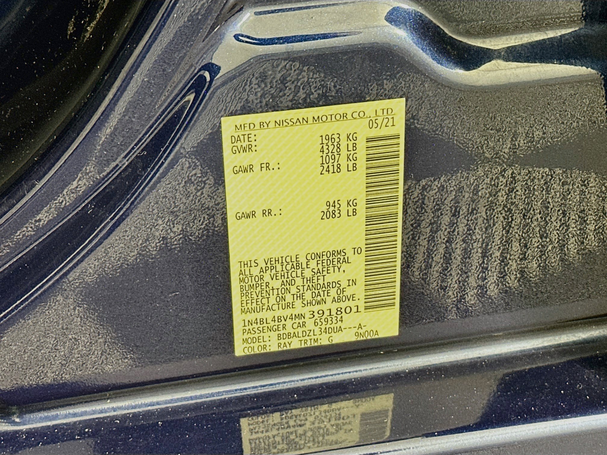Used 2021 Nissan Altima 2.5 S FWD image 12