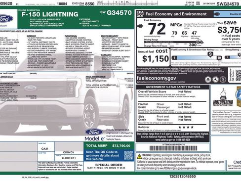 New 2025 Ford F150 Lightning Flash image 8