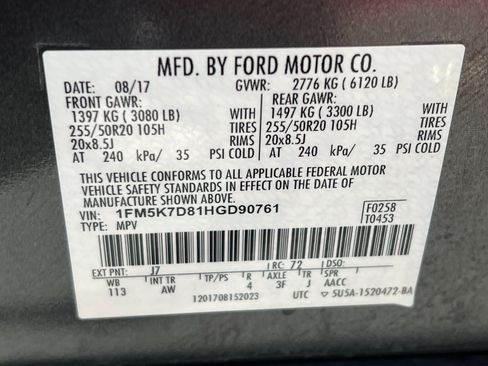 Used 2017 Ford Explorer XLT w/ Equipment Group 202A FWD image 30