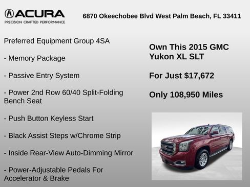 Used 2015 GMC Yukon XL SLT AWD/4WD image 6