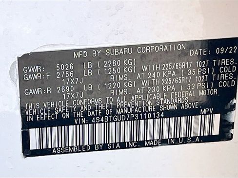 Used 2023 Subaru Outback Wilderness AWD/4WD image 32