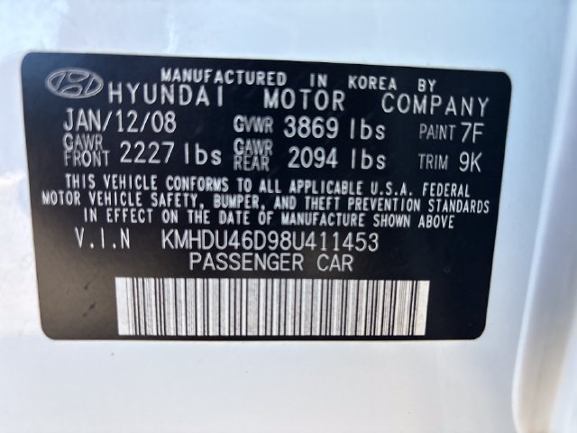 Used 2008 Hyundai Elantra Sedan FWD image 9