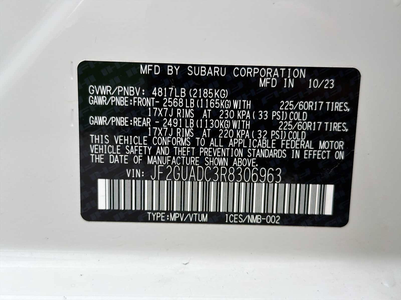 Certified 2024 Subaru Crosstrek 2.0i Premium AWD/4WD image 30