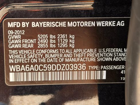 Used 2013 BMW 640i Gran Coupe RWD image 62