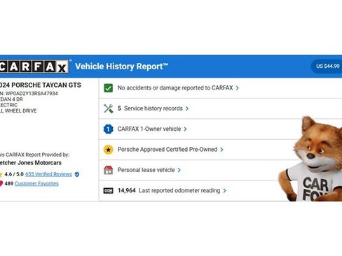 Used 2024 Porsche Taycan GTS w/ Technology Package (P6F) image 3