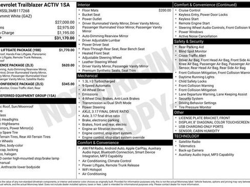 Used 2021 Chevrolet TrailBlazer ACTIV w/ Sun and Liftgate Package AWD/4WD image 8