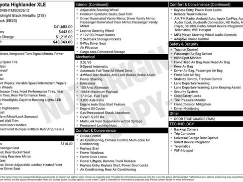 Used 2021 Toyota Highlander XLE image 4