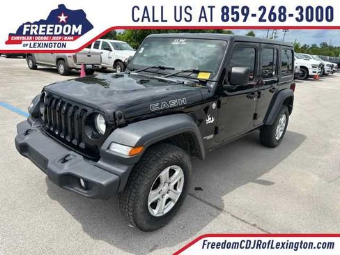 Used 2021 Jeep Wrangler Unlimited Sport w/ Cold Weather Group AWD/4WD image 1