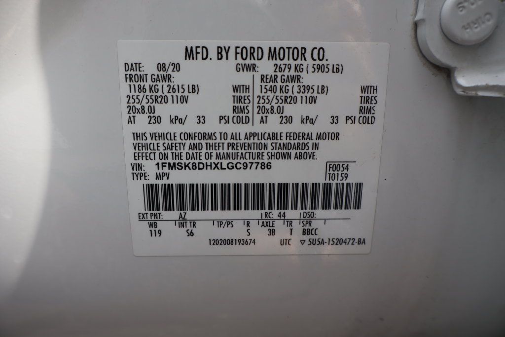 Used 2020 Ford Explorer XLT w/ Equipment Group 202A AWD/4WD image 35