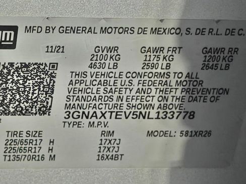 Used 2022 Chevrolet Equinox LT w/ Driver Convenience Package image 53