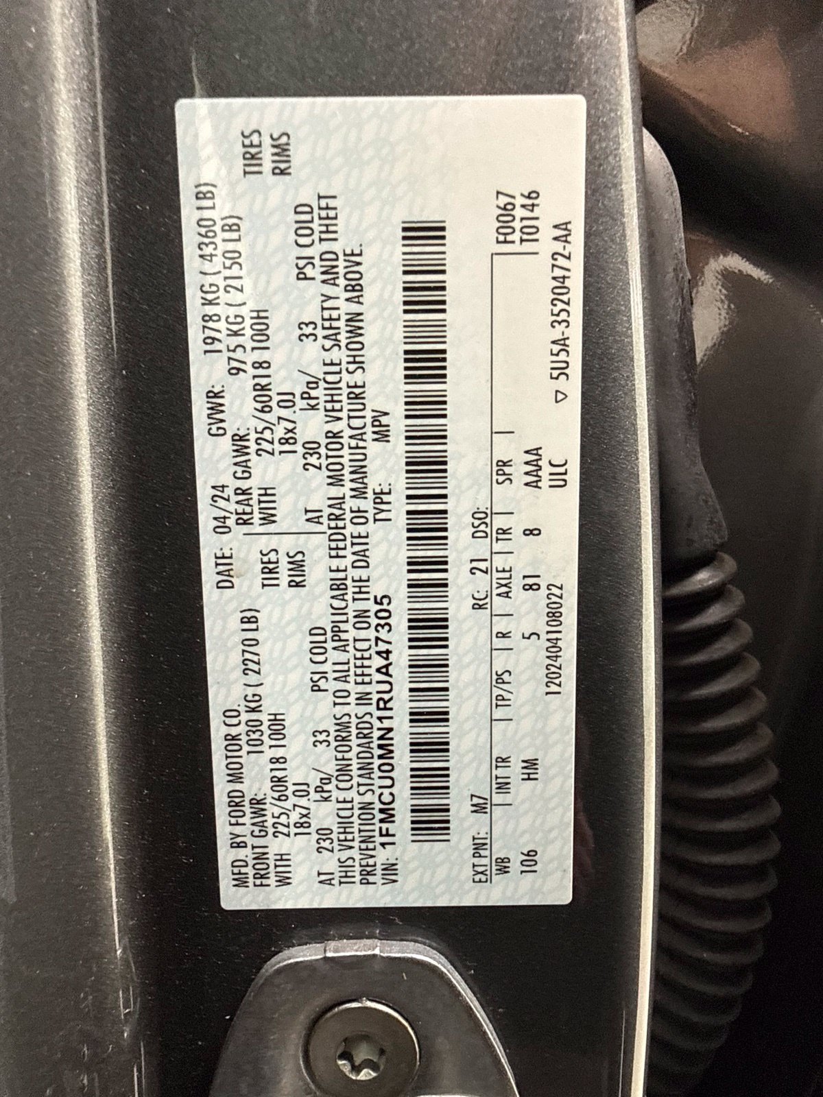 Used 2024 Ford Escape ST-Line w/ Tech Pack #1 FWD image 18