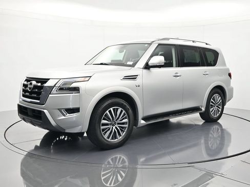 Used 2021 Nissan Armada SL w/ Captain's Chairs Package AWD/4WD image 1