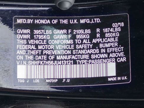 Used 2018 Honda Civic EX image 39
