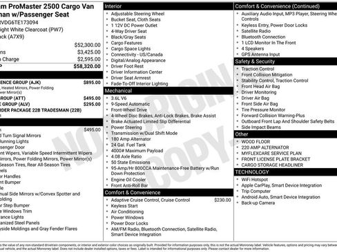 New 2026 RAM ProMaster 2500 w/ Convenience Group FWD image 3