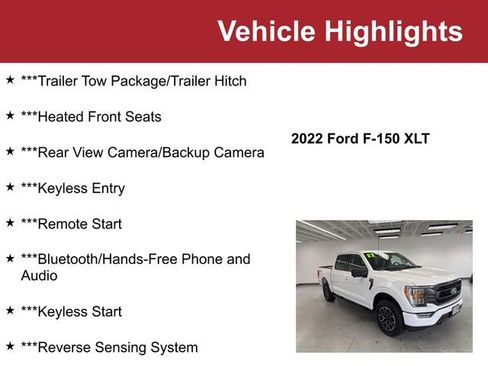 Used 2022 Ford F150 XLT w/ Equipment Group 302A High image 2