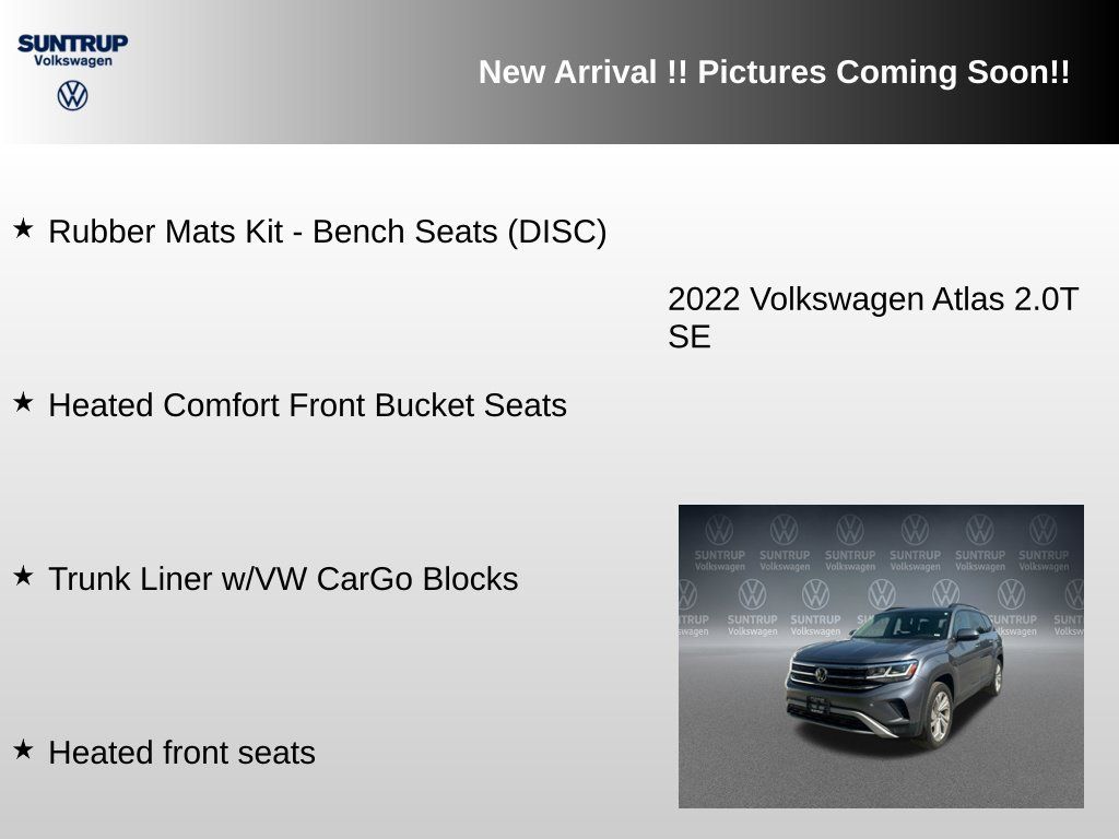 Used 2022 Volkswagen Atlas SE AWD/4WD image 11