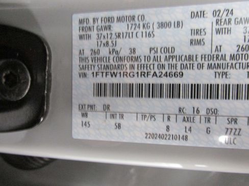 New 2024 Ford F150 Raptor image 45