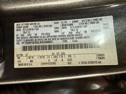 Used 2020 Ford F150 XLT w/ Equipment Group 302A Luxury image 33