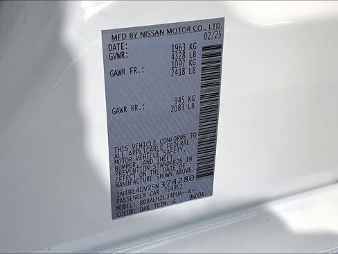 Certified 2025 Nissan Altima 2.5 SV FWD image 33