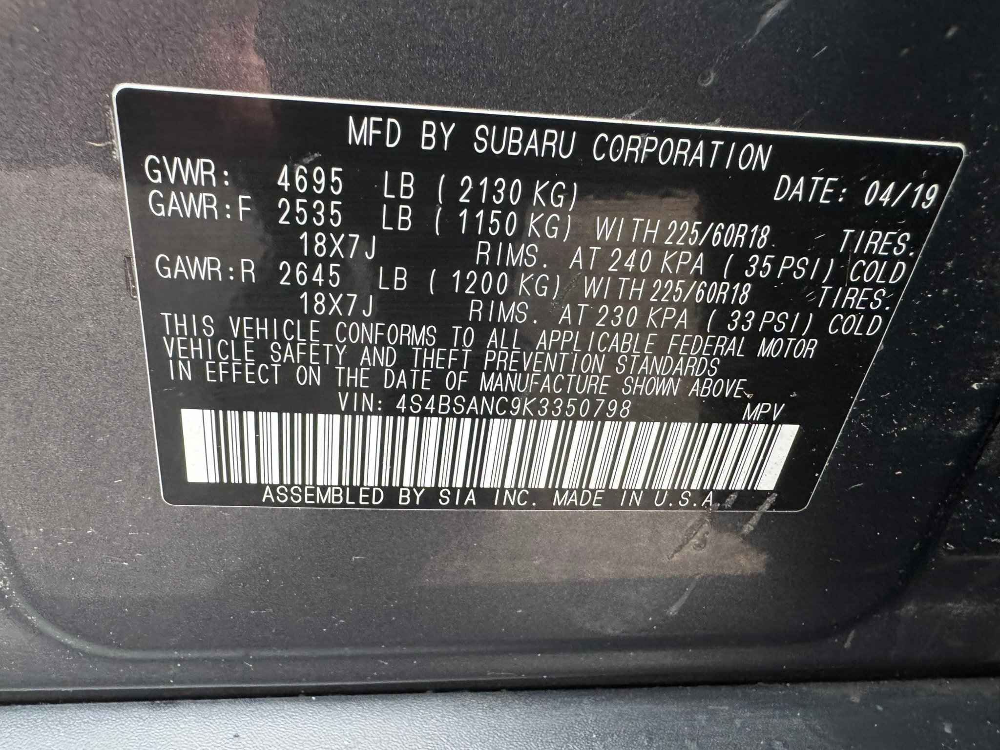 Used 2019 Subaru Outback 2.5i Limited w/ Popular Package #2 AWD/4WD image 25
