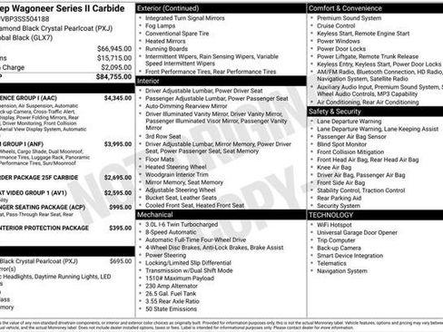 Certified 2025 Jeep Wagoneer Series II w/ Convenience Group I AWD/4WD image 16