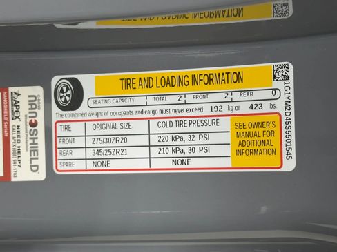 Used 2025 Chevrolet Corvette E-Ray w/ ZER Performance Package image 45