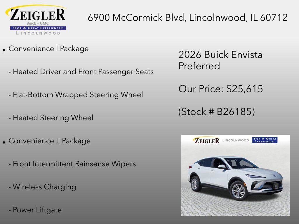 New 2026 Buick Envista Preferred w/ Convenience I Package FWD image 12