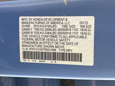 Certified 2023 Honda Pilot TrailSport image 33