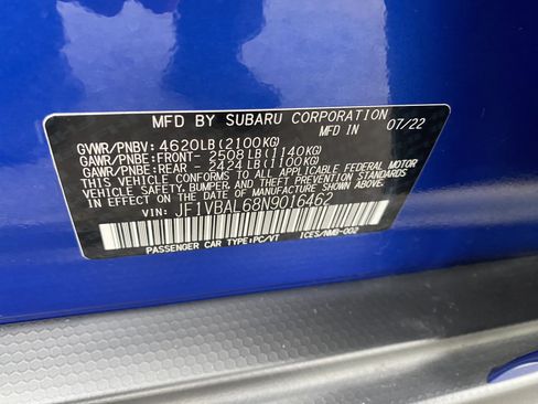 Used 2022 Subaru WRX Limited image 27