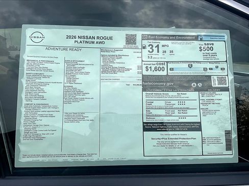 New 2026 Nissan Rogue Platinum image 19