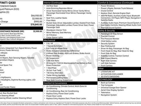 Used 2017 INFINITI QX80 4WD w/ Driver Assistance Package image 7