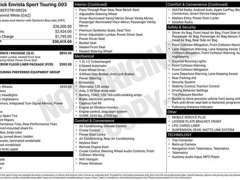 New 2026 Buick Envista Sport Touring w/ Convenience I Package image 9