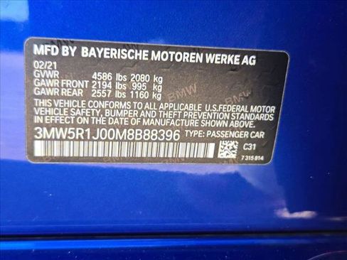 Used 2021 BMW 330i Sedan w/ M Sport Package image 25