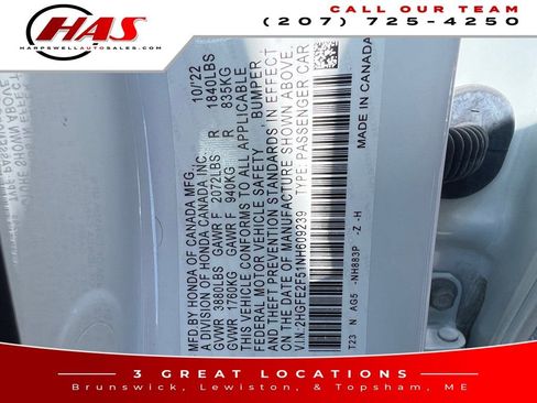 Used 2022 Honda Civic Sport image 16