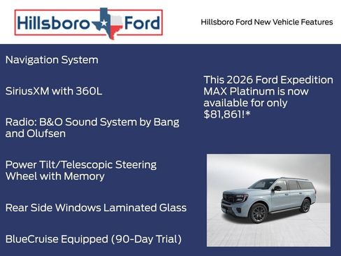 New 2026 Ford Expedition Max Platinum w/ Stealth Appearance Package image 19