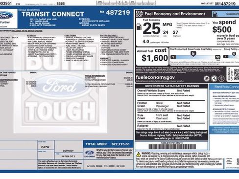 Certified 2021 Ford Transit Connect XL image 34