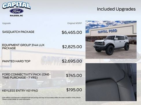 New 2026 Ford Bronco Outer Banks w/ Sasquatch Package AWD/4WD image 5