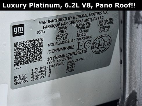 Used 2022 Cadillac Escalade ESV Premium Luxury Platinum image 37