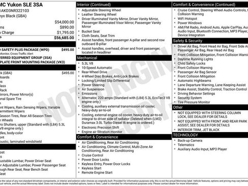 Used 2022 GMC Yukon SLE w/ Gmc Pro Safety Plus Package image 9