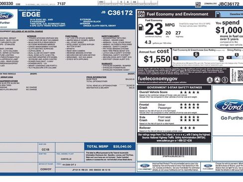 Used 2018 Ford Edge SEL AWD/4WD image 10