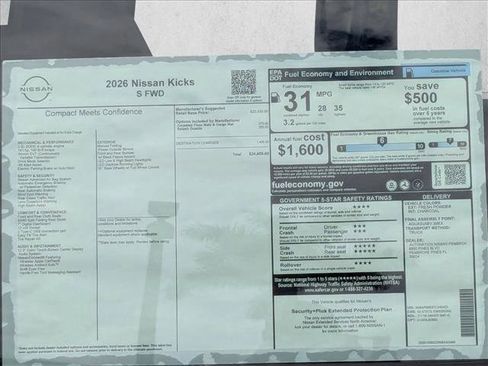 New 2026 Nissan Kicks S image 16