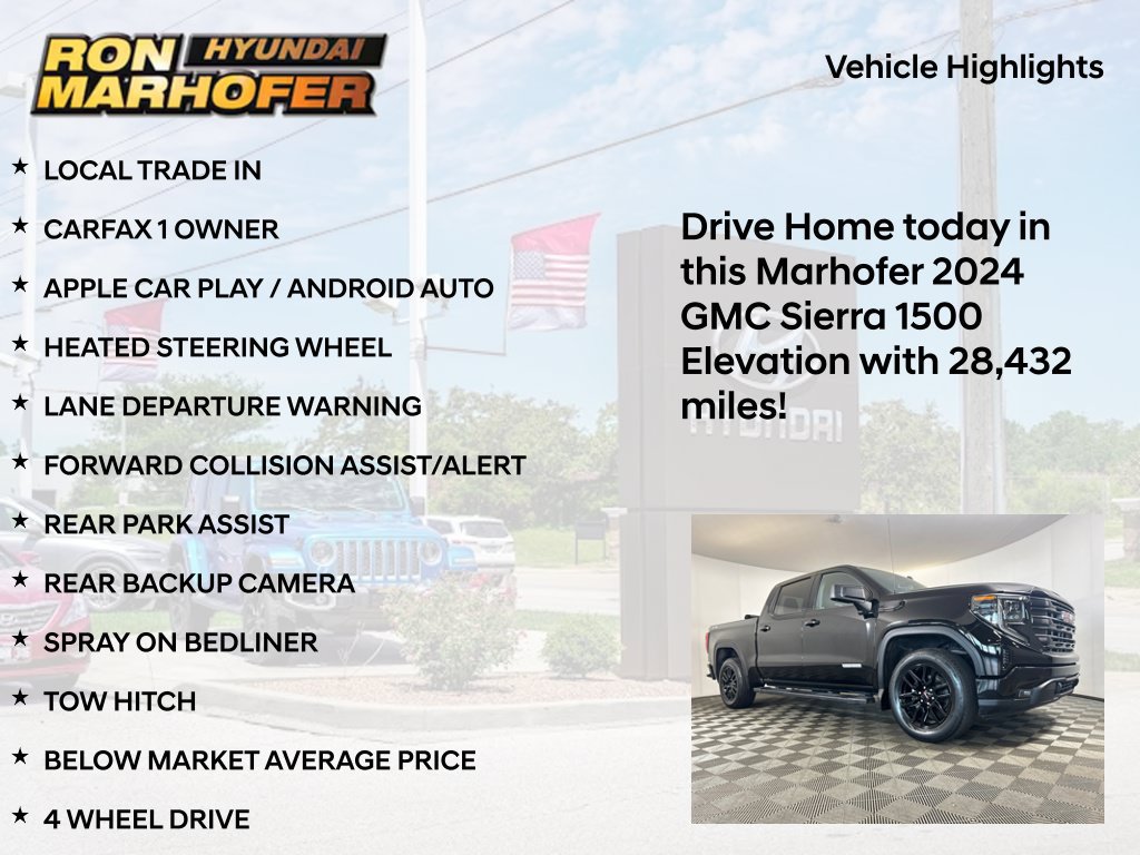 Used 2024 GMC Sierra 1500 Elevation w/ LPO, GMC Protection Package AWD/4WD image 15