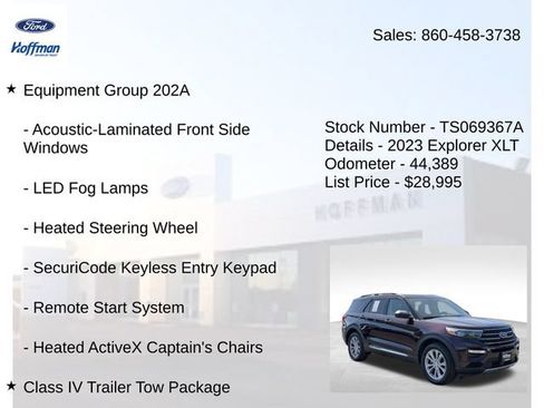 Used 2023 Ford Explorer XLT w/ Equipment Group 202A AWD/4WD image 5