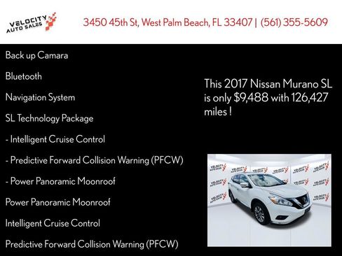 Used 2017 Nissan Murano SL w/ SL Technology Package AWD/4WD image 32