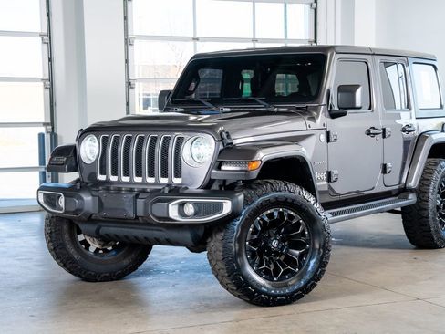 Used 2021 Jeep Wrangler Unlimited Sahara w/ Uconnect 4C Nav & Sound Group image 2