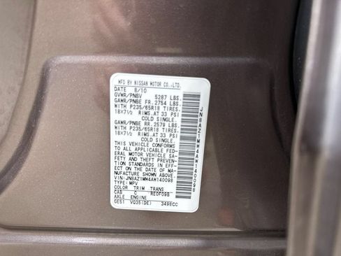 Used 2010 Nissan Murano SL w/ Leather Pkg AWD/4WD image 83