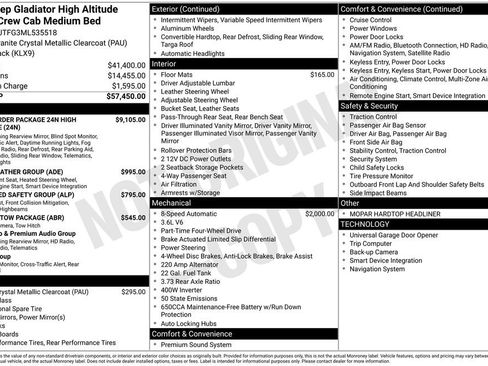 Used 2021 Jeep Gladiator Overland image 48