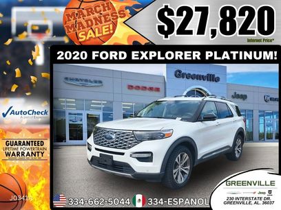 Used 2020 Ford Explorer Platinum w/ Premium Technology Package